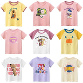 HH Girls T shirt Summer Cartoon Baby Girl T-shirt Kids Clothes Cotton-TB00945-Veeddydropshipping